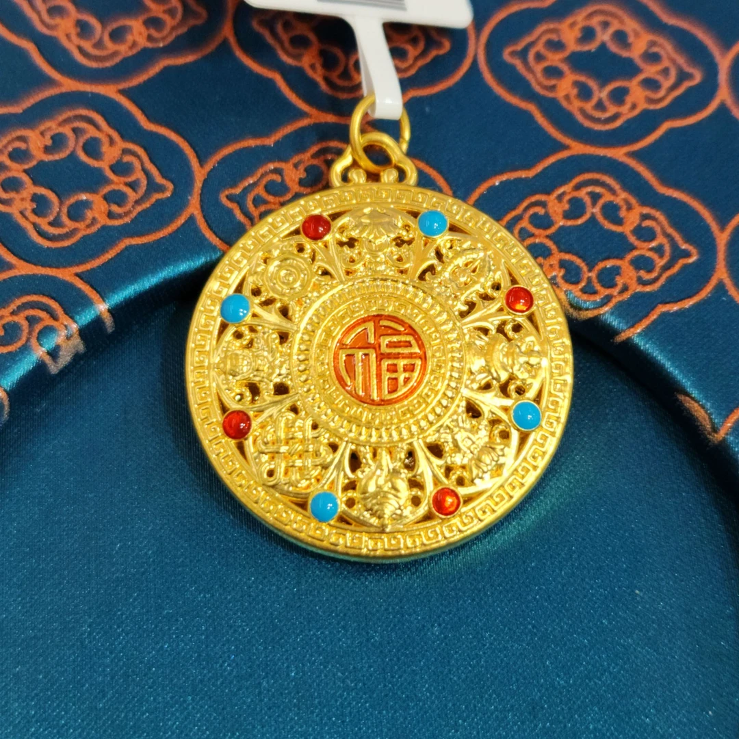 【木木专享】足金999 珐琅彩罗盘 GP 3.66