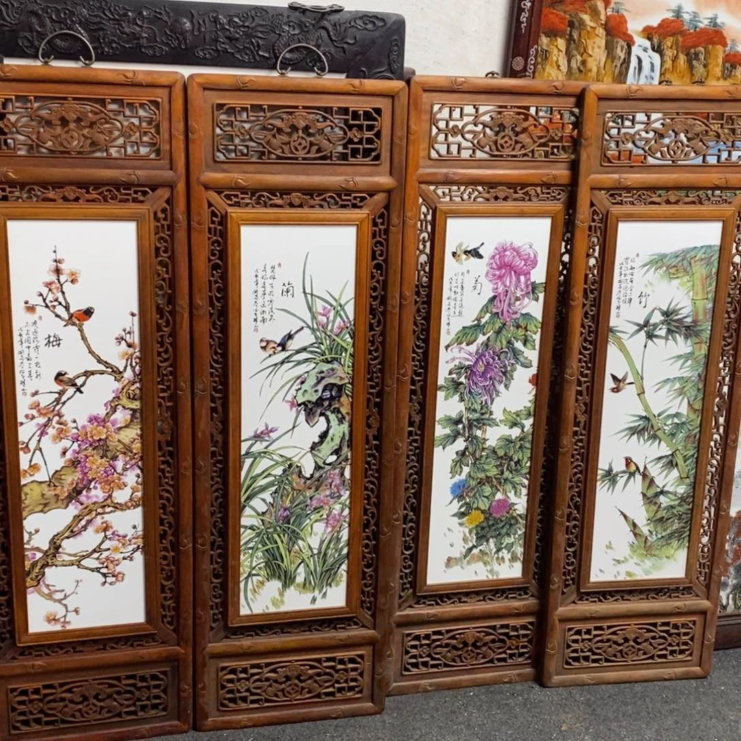 瓷1.2*36*4景德镇瓷板画柴窑烧制