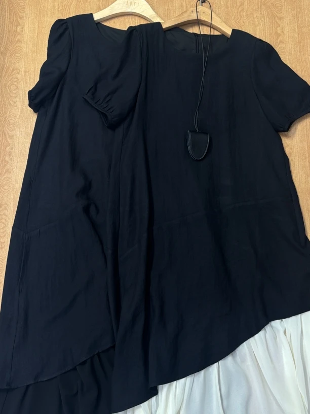 夏季新款韩系拼接连衣裙