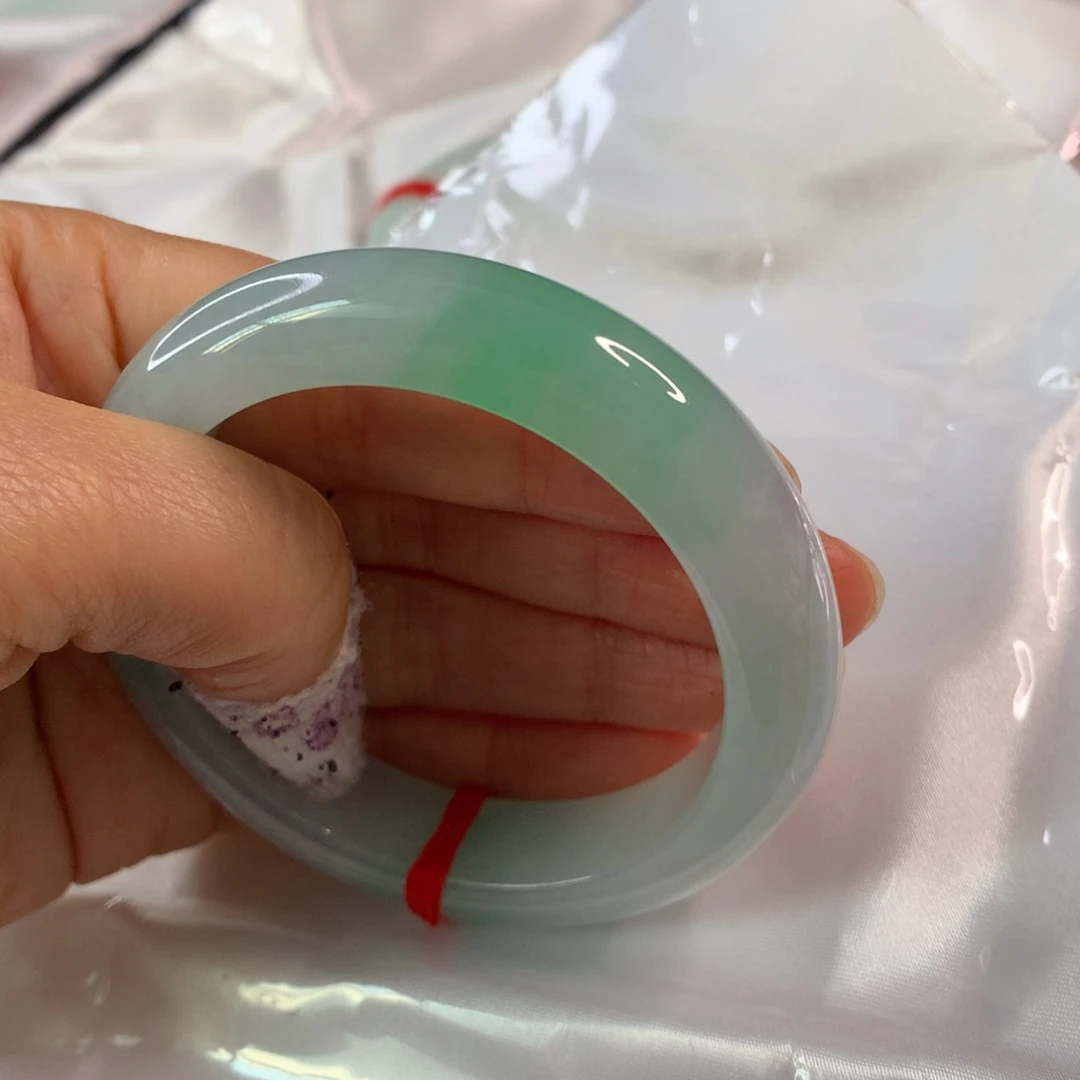 翡翠未镶嵌手镯翡翠手镯55.6