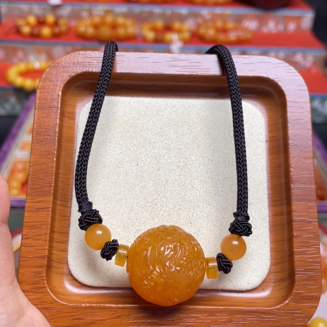 蜜蜡颈饰未镶嵌项链