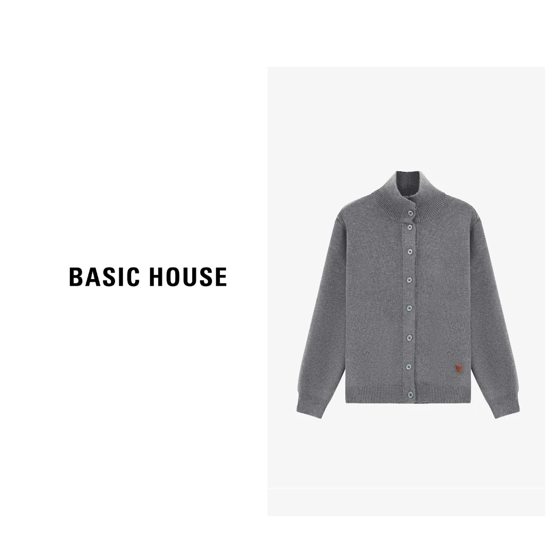 Basic House/百家好春季休闲百搭简约轻奢时尚毛衣-B0625H5D822