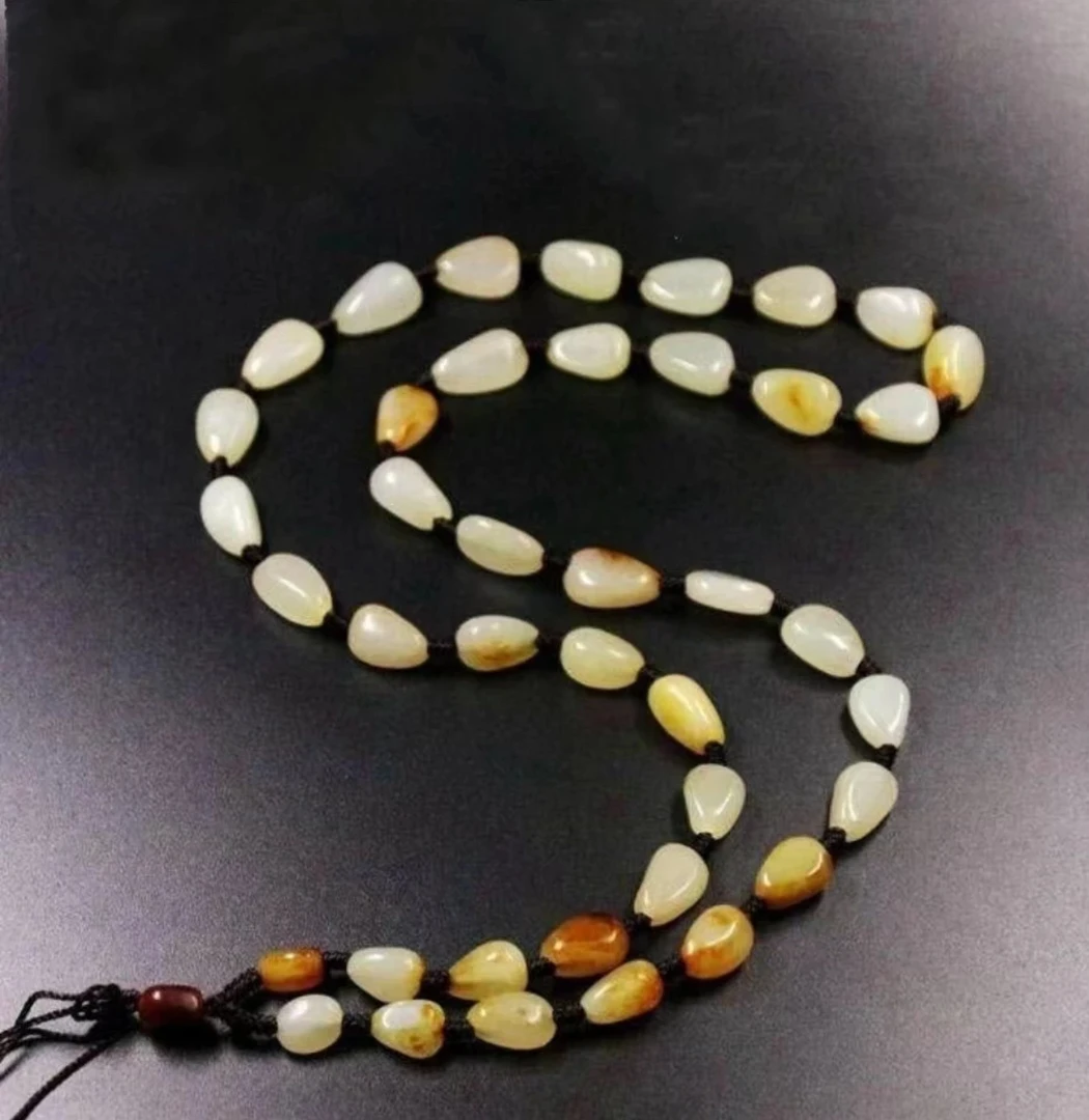 和田玉高货原石项链