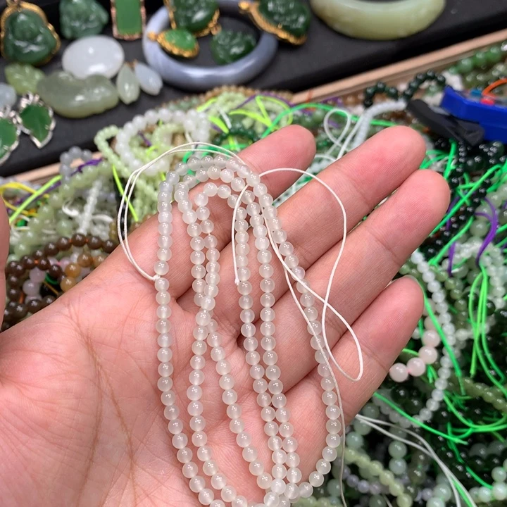 和田玉未镶嵌手链97