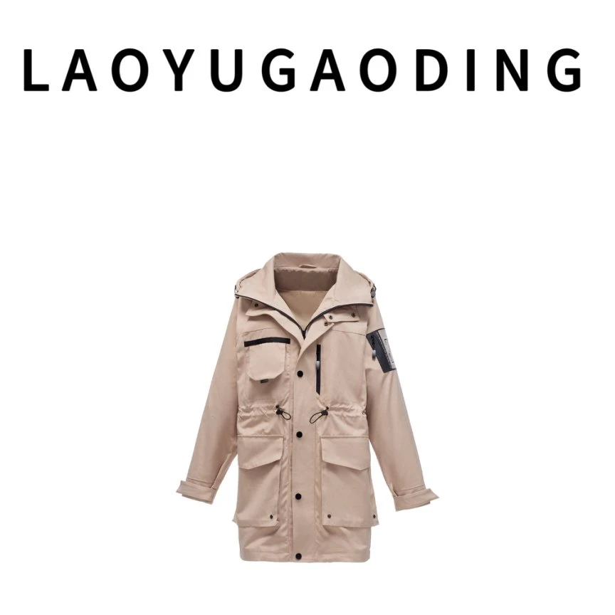 【LAOYUGAODING】高品质-2013欧洲休闲宽松连帽休闲户外风衣外套1