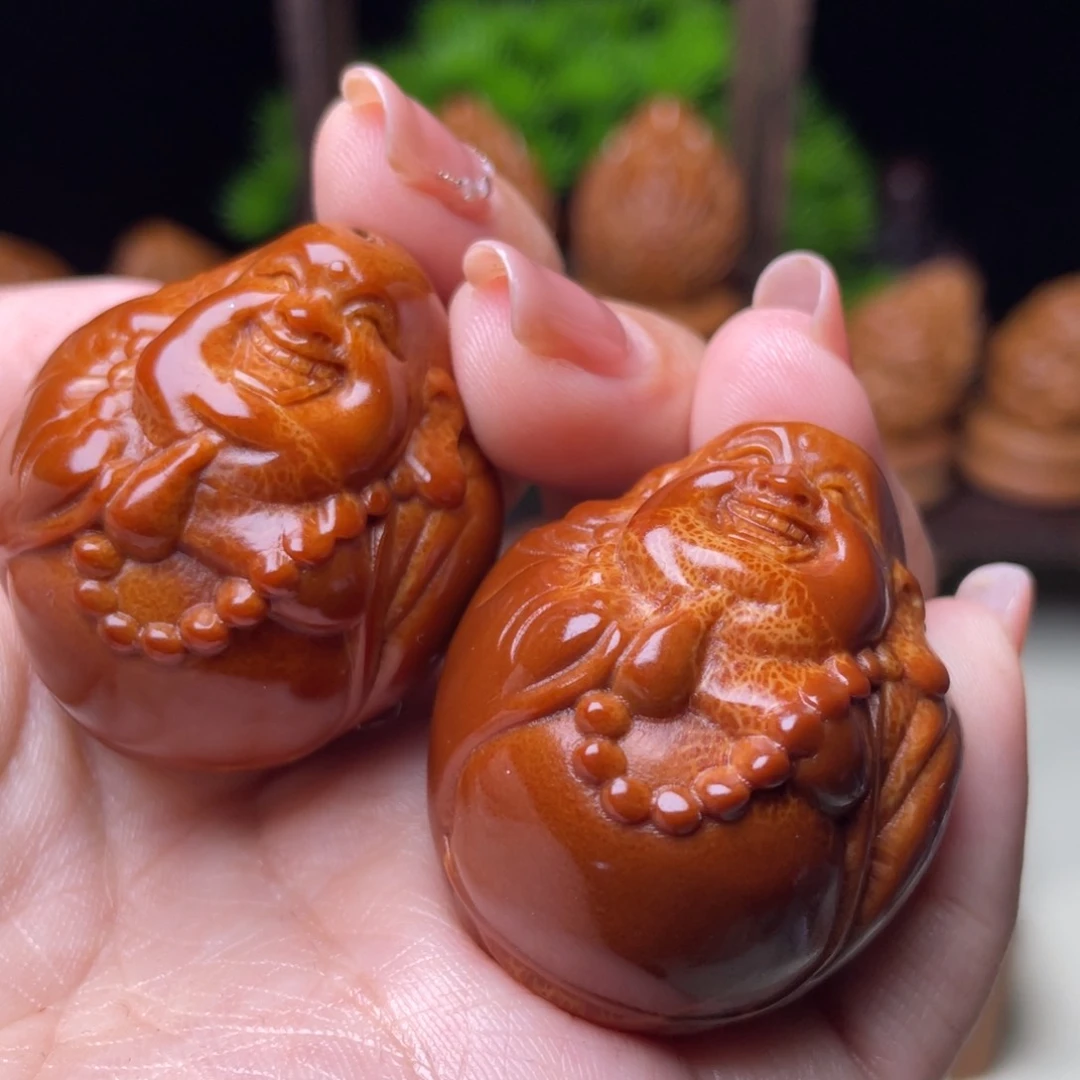 吊坠橄榄核弥勒手球3.5