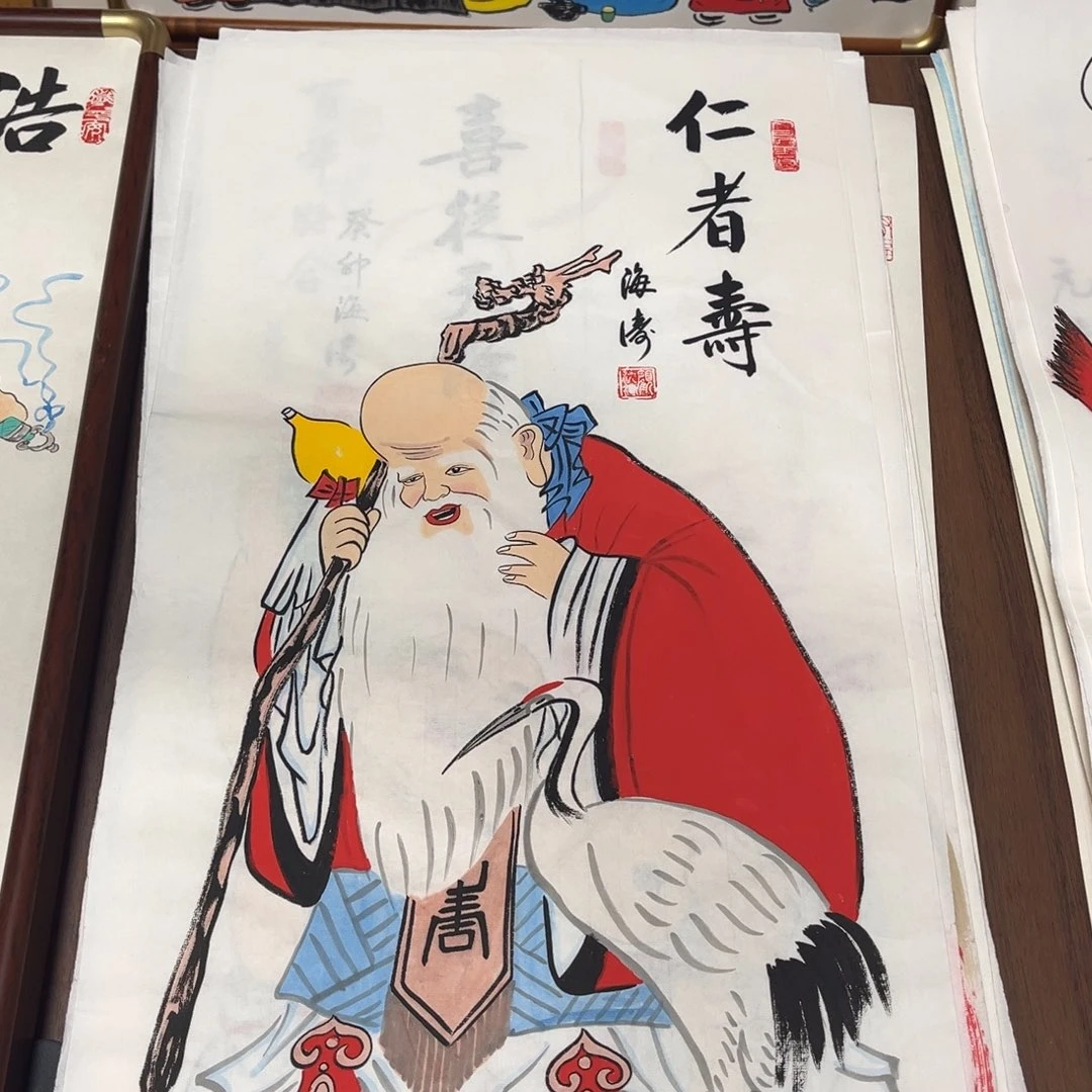 国画纯手绘禅意画作品