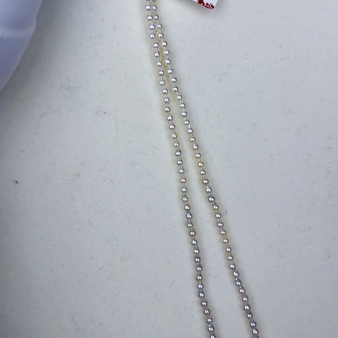 海水珍珠海水akoya设计款满珠链XL1818K金镶嵌