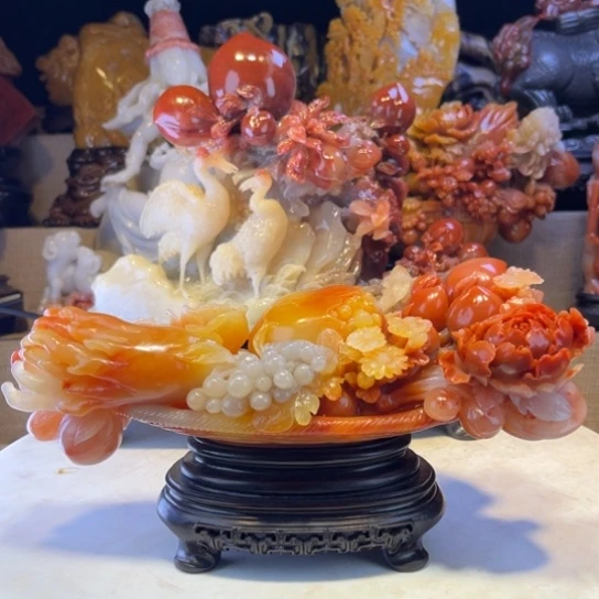 开***心印石寿山石摆件非常好
