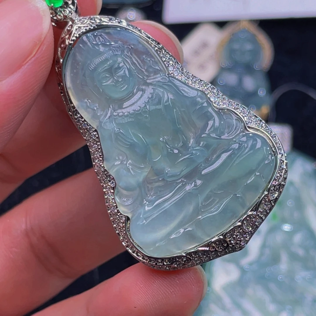 翡翠未镶嵌颈饰5，