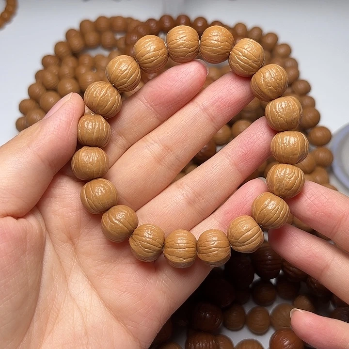 周***一猴头核桃手串13+同尺南瓜手串