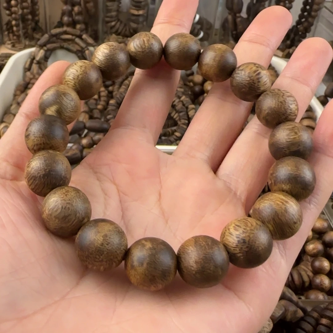 一***烟手串沉香奇楠手串12克卡1.2