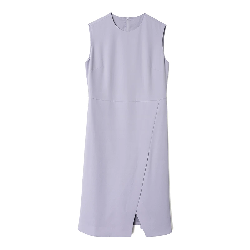 物兮春秋气质显瘦通勤夏季中长款休闲连衣裙长裙裙子F232107001