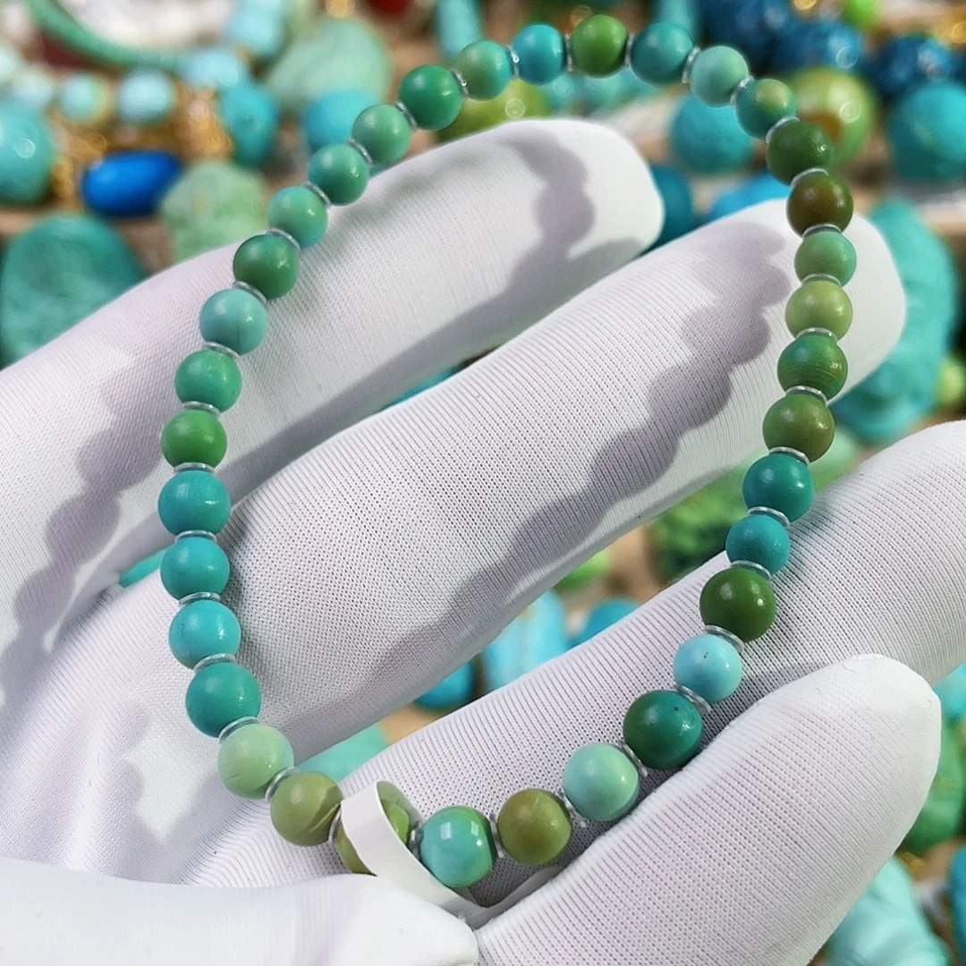 绿松石未镶嵌珠宝奇石5mm