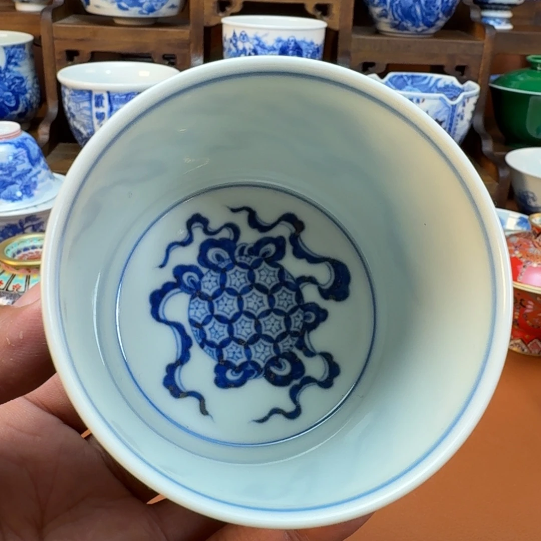 郑***鹿杯子陶景德镇全手工手绘陶瓷