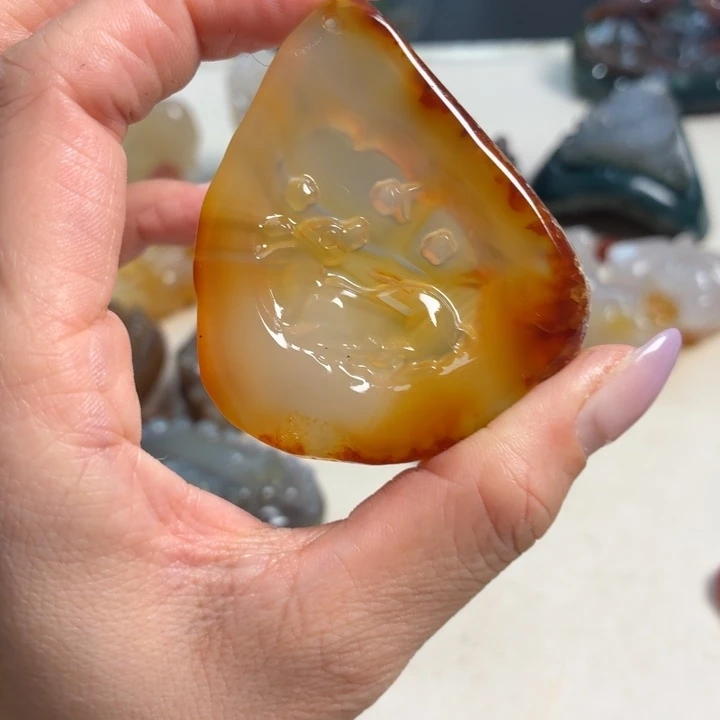 玛瑙/玉髓未镶嵌吊坠(不含链)