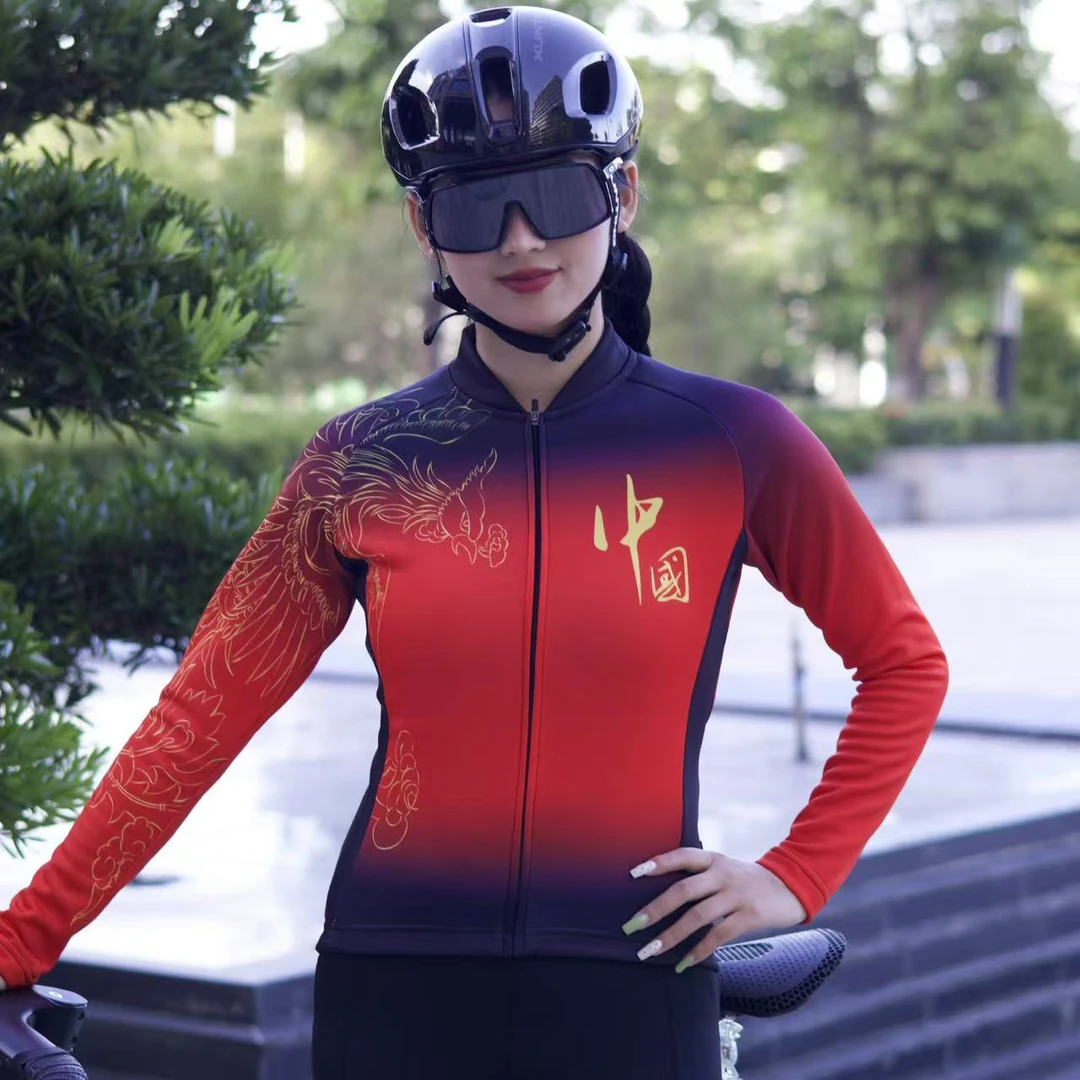 ILPALADINOSQ 2386【龙凤呈祥抓绒长袖】新款女士男士长袖户外