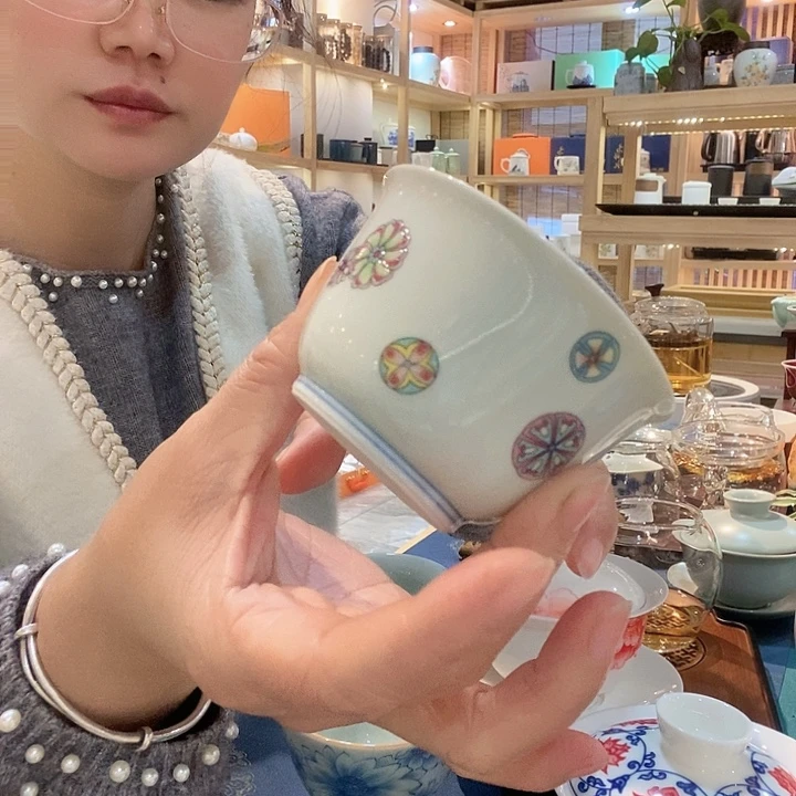 青瓷茶具主人杯茶杯