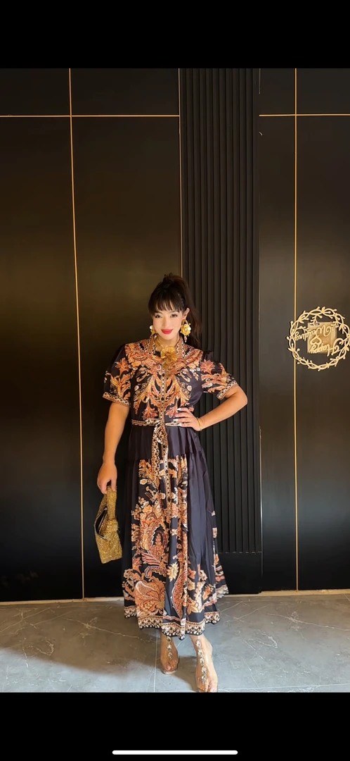 民族风连衣裙大码夏连衣裙