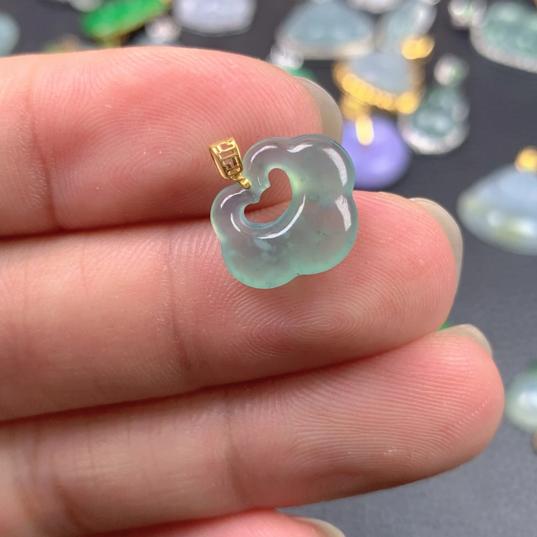【闪购商品】翡翠18K金镶嵌颈饰翡翠