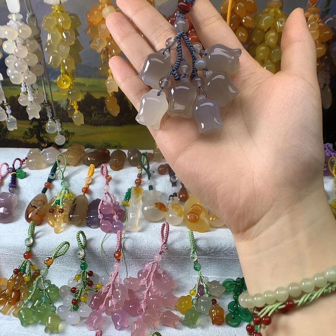 玛瑙/玉髓吊坠(不含链)未镶嵌