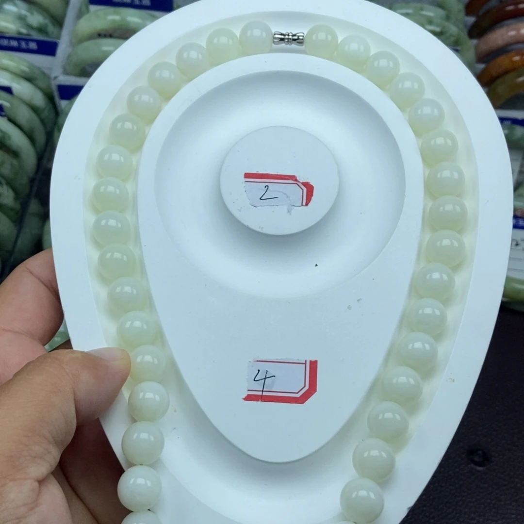 未镶嵌蛇纹石玉手链