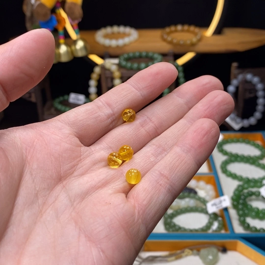 未镶嵌琥珀手链A47瓜珠