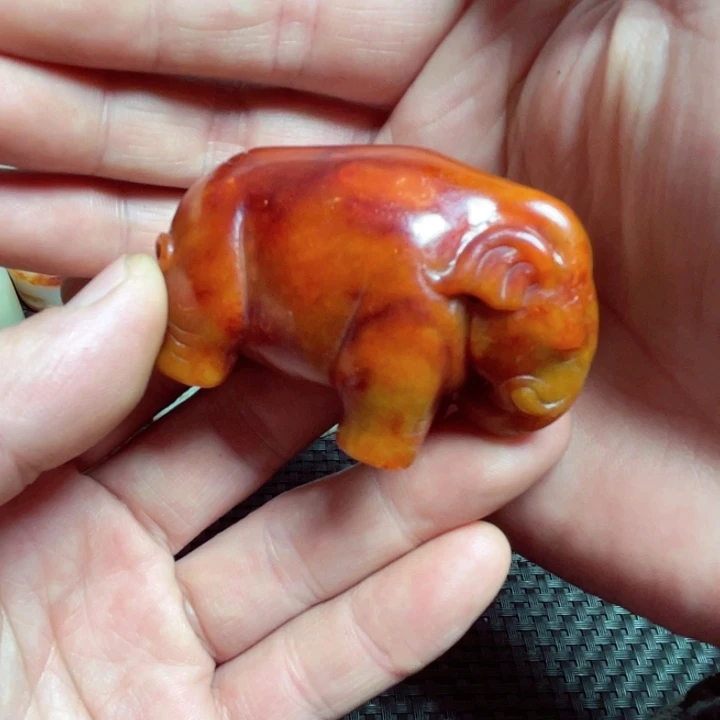 滴血莲花菩提把件扮**虎