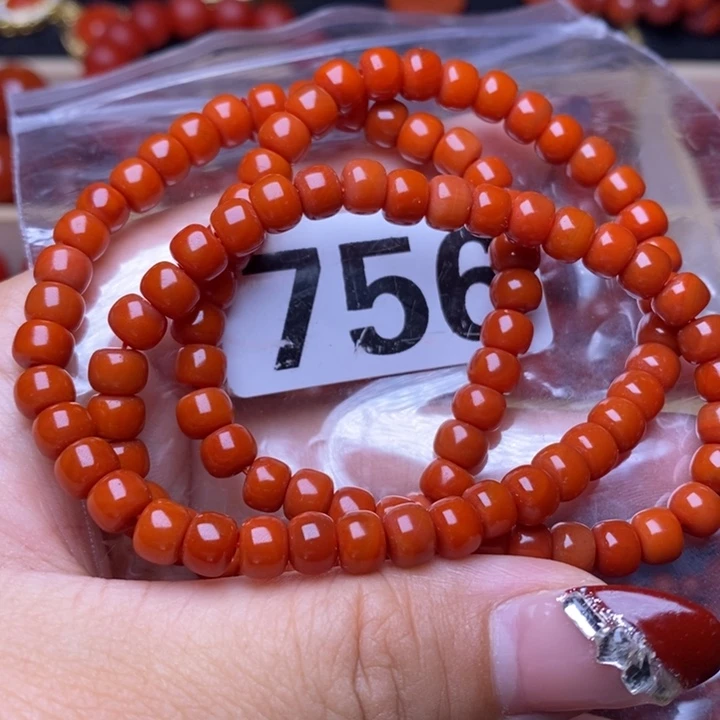 南红玛瑙手链未镶嵌唔**呵