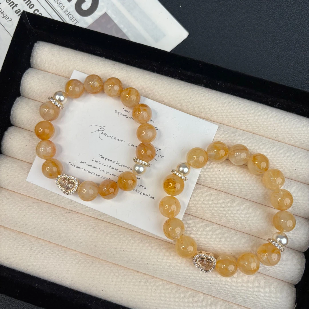 【蜜桔】天然黄塔金手串多样性发一 T1180