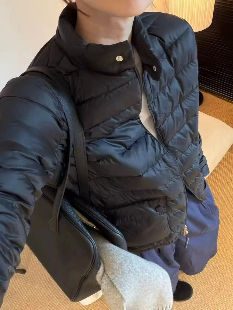 秋冬轻薄款鹅绒羽绒服外套