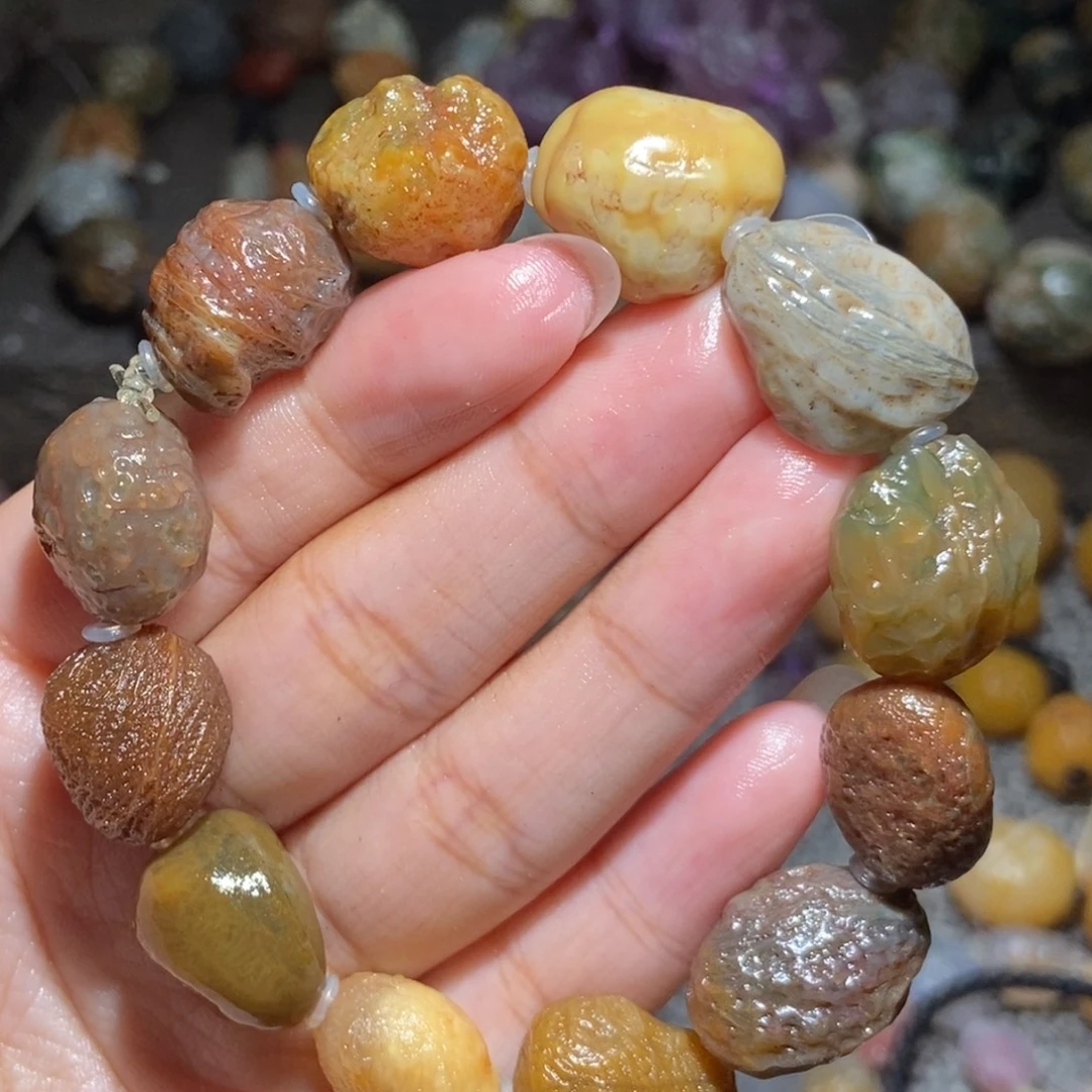 未镶嵌玛瑙/玉髓珠宝半成品