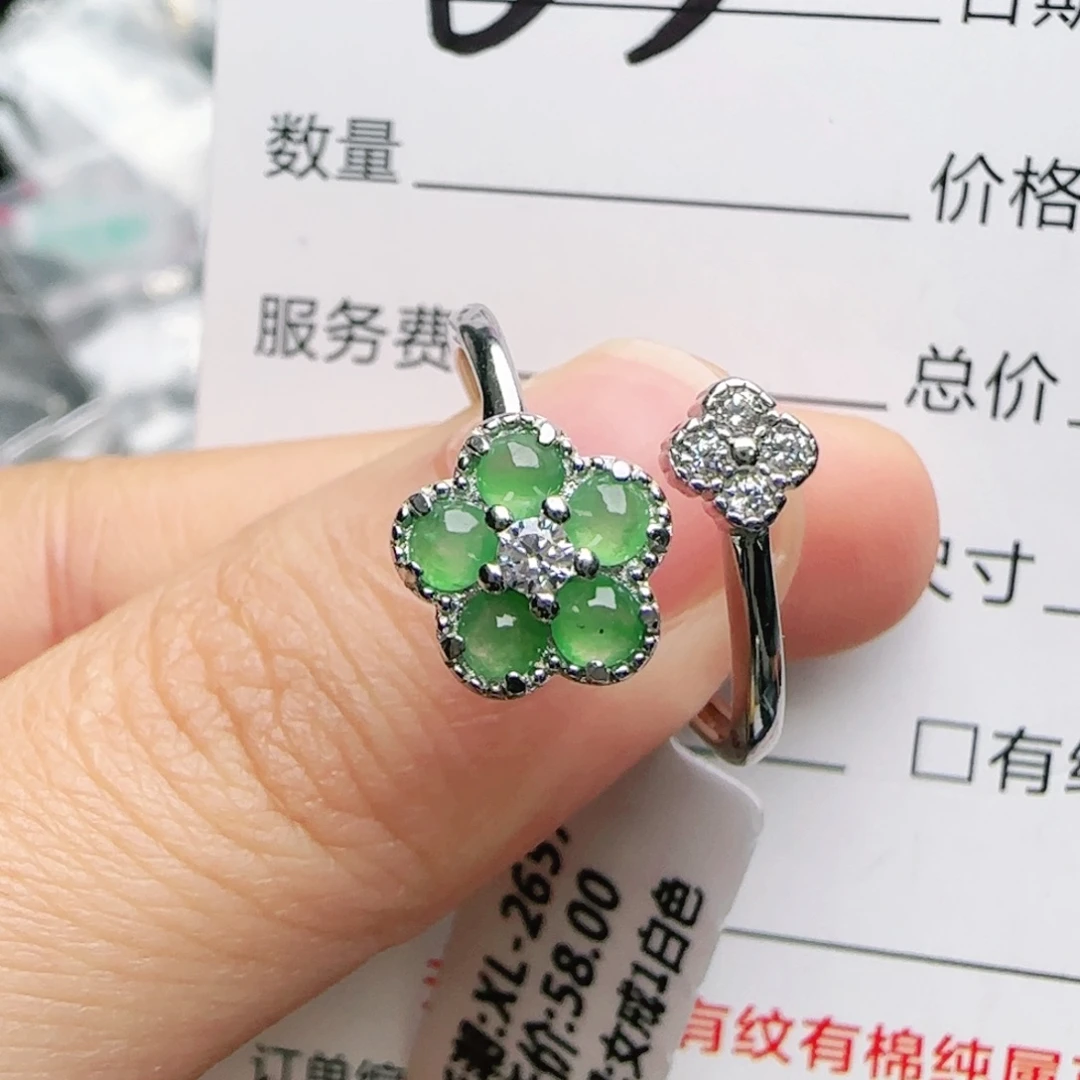 银S925镶嵌手链翡翠