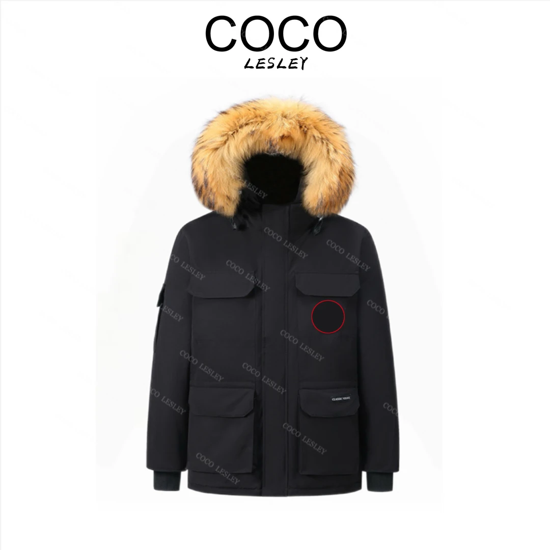 【COCO LESLEY】男女情侣款极寒户外加厚冬季远征工装风格外套