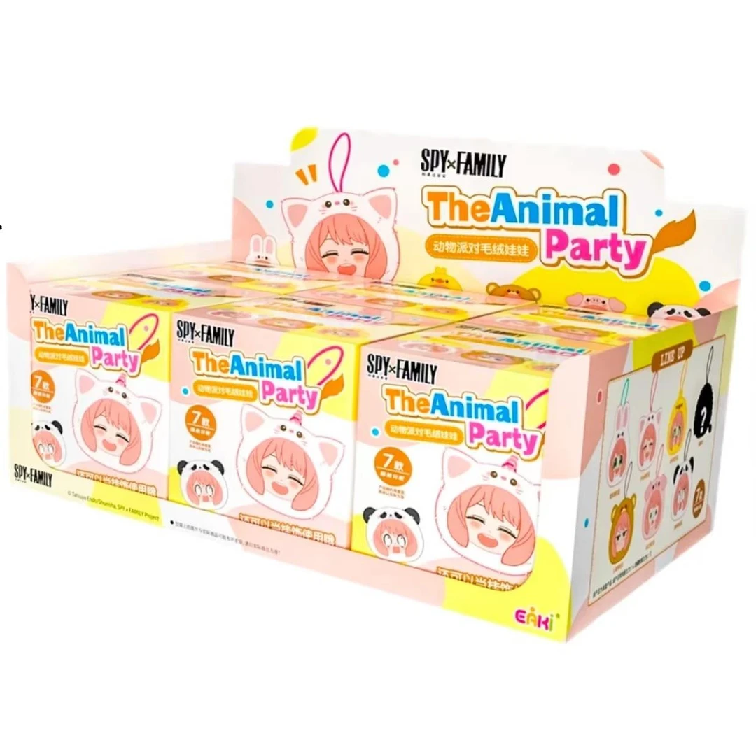 《间谍过家家》动物派对毛绒娃娃 潮玩盲盒默认代拆XM