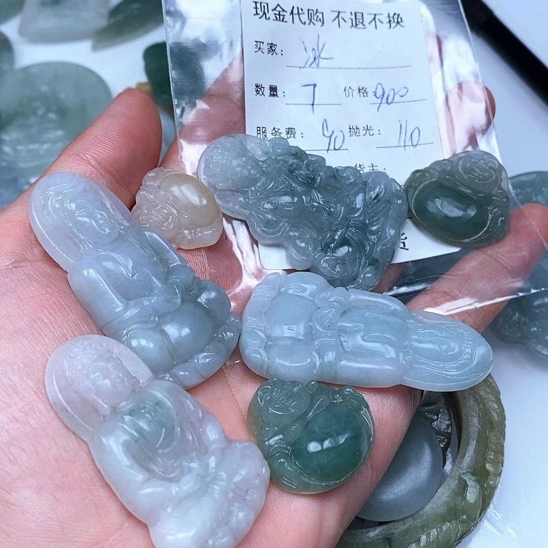 丿***、定制翡翠未镶嵌翡翠