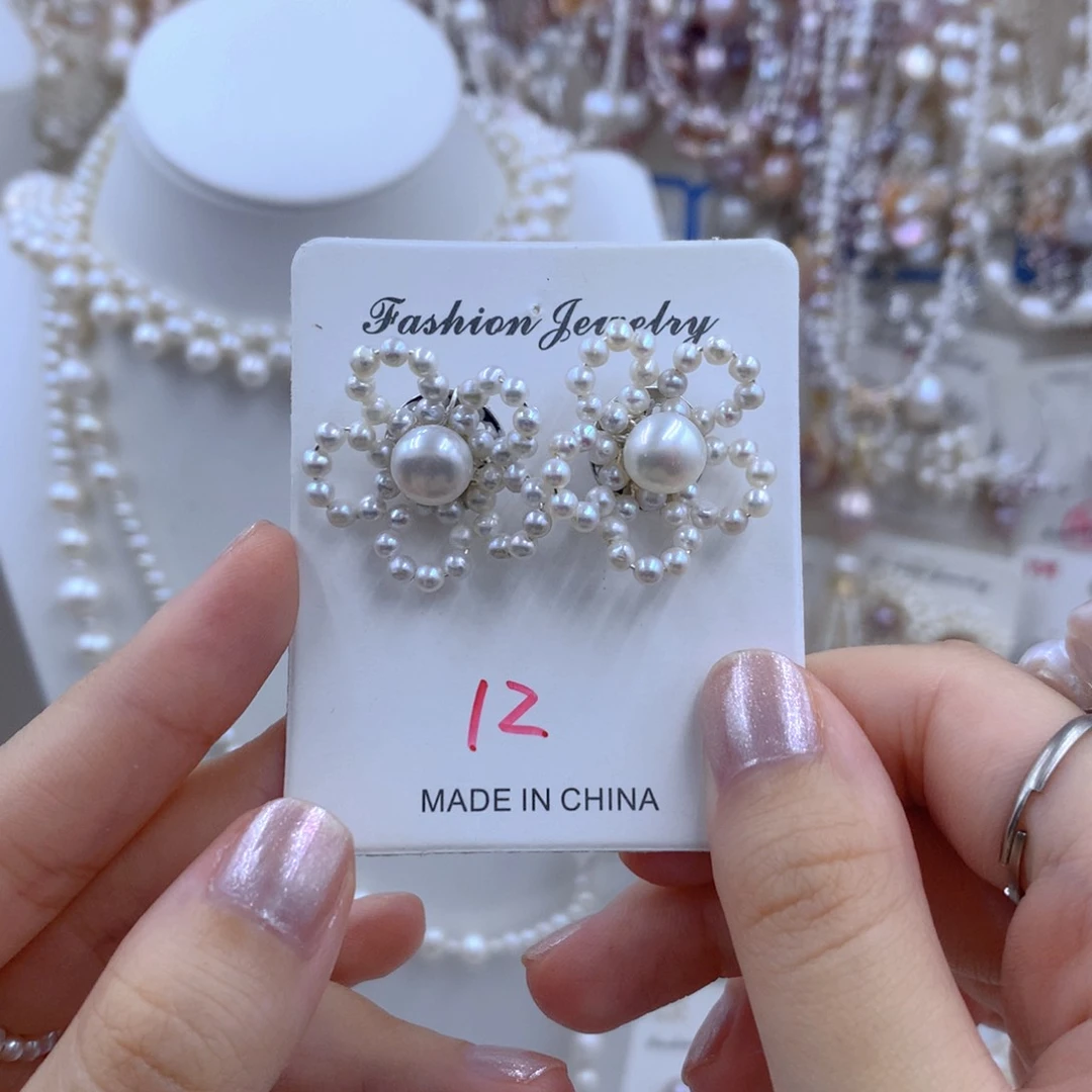 颈饰银S925镶嵌淡水珍珠