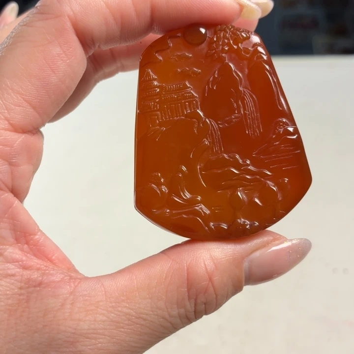 玛瑙/玉髓未镶嵌吊坠(不含链)