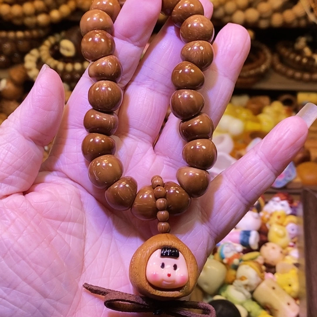 吊坠猴头核桃库克大肠定制款 有棕眼粽线