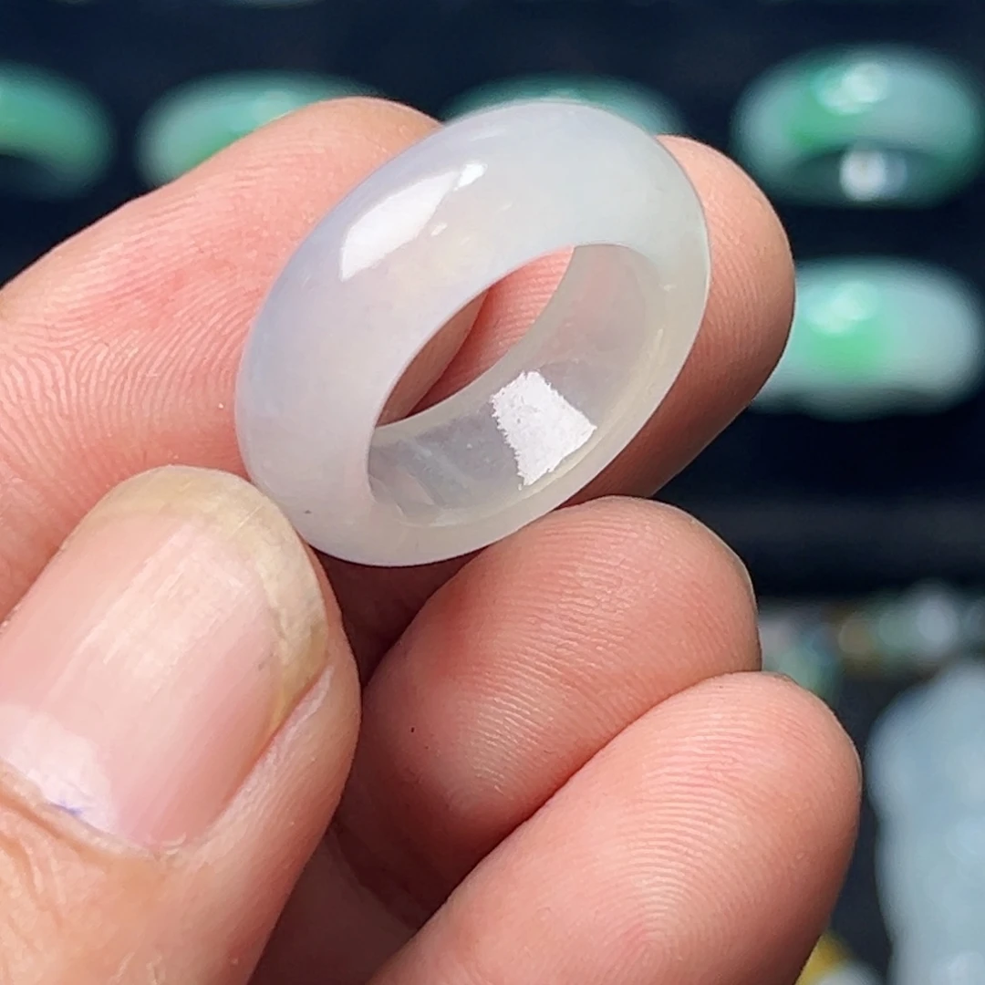 定制翡翠未镶嵌圈口12号