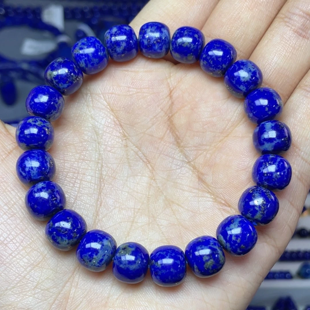 青金石未镶嵌10×9mm老型手串