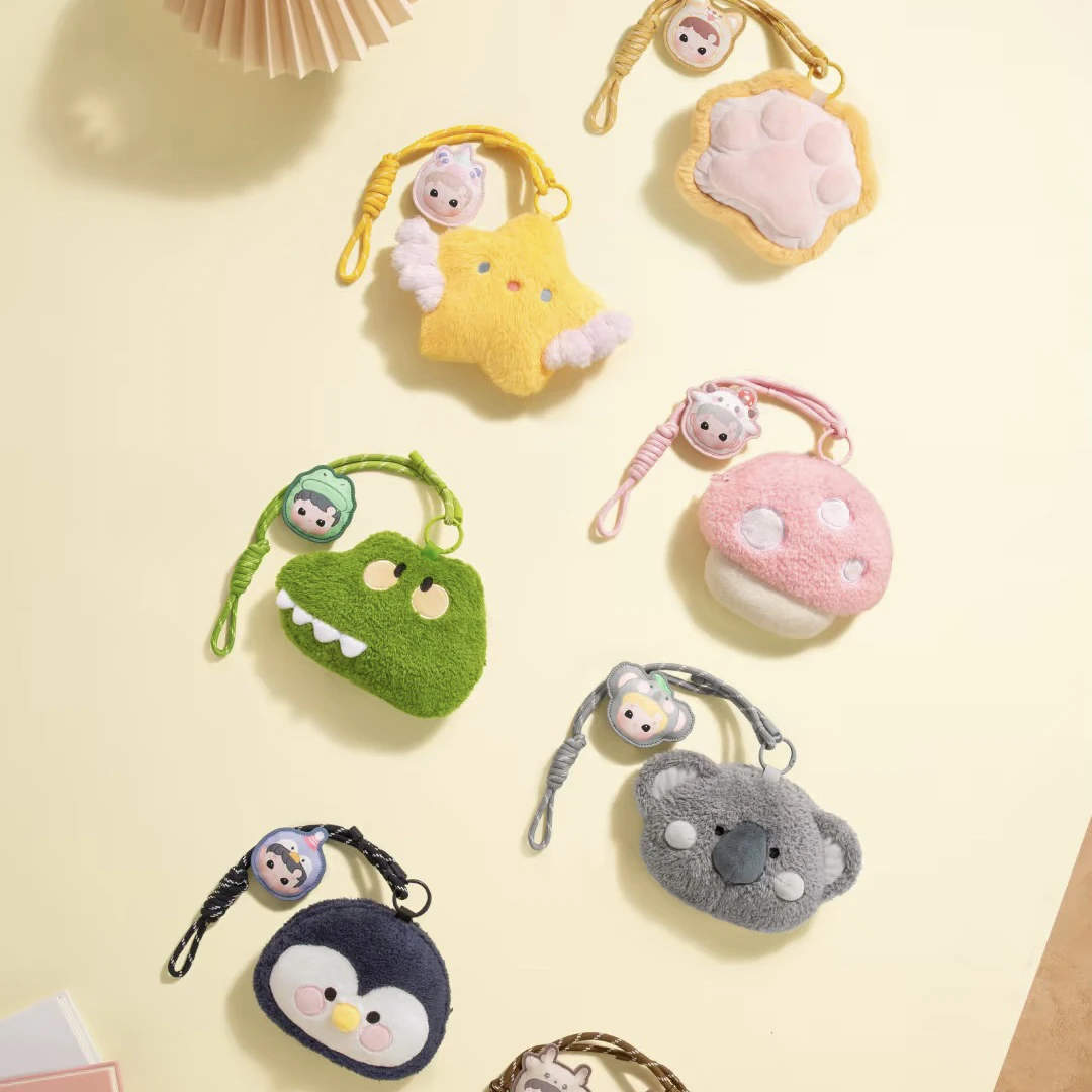 【拆盒】动物贴贴毛绒包系列盲盒