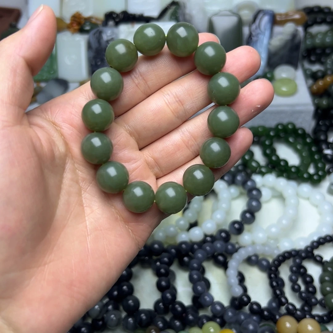 和田玉未镶嵌手链