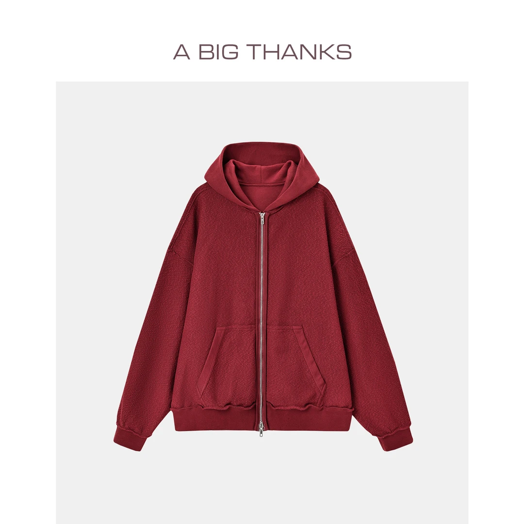 ABIGTHANKS 2025秋季新款双面穿卫衣男女同款 ABT509L03WY5119