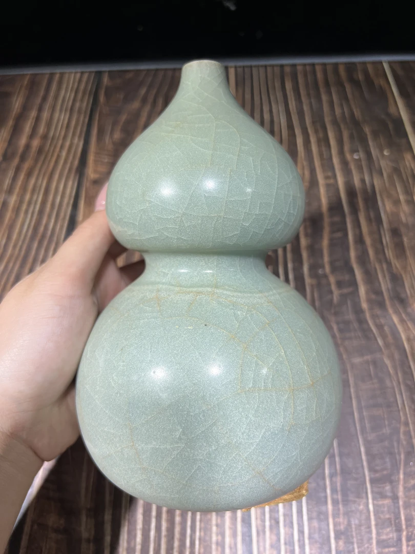 龙泉窑 龙泉青瓷 葫芦瓶