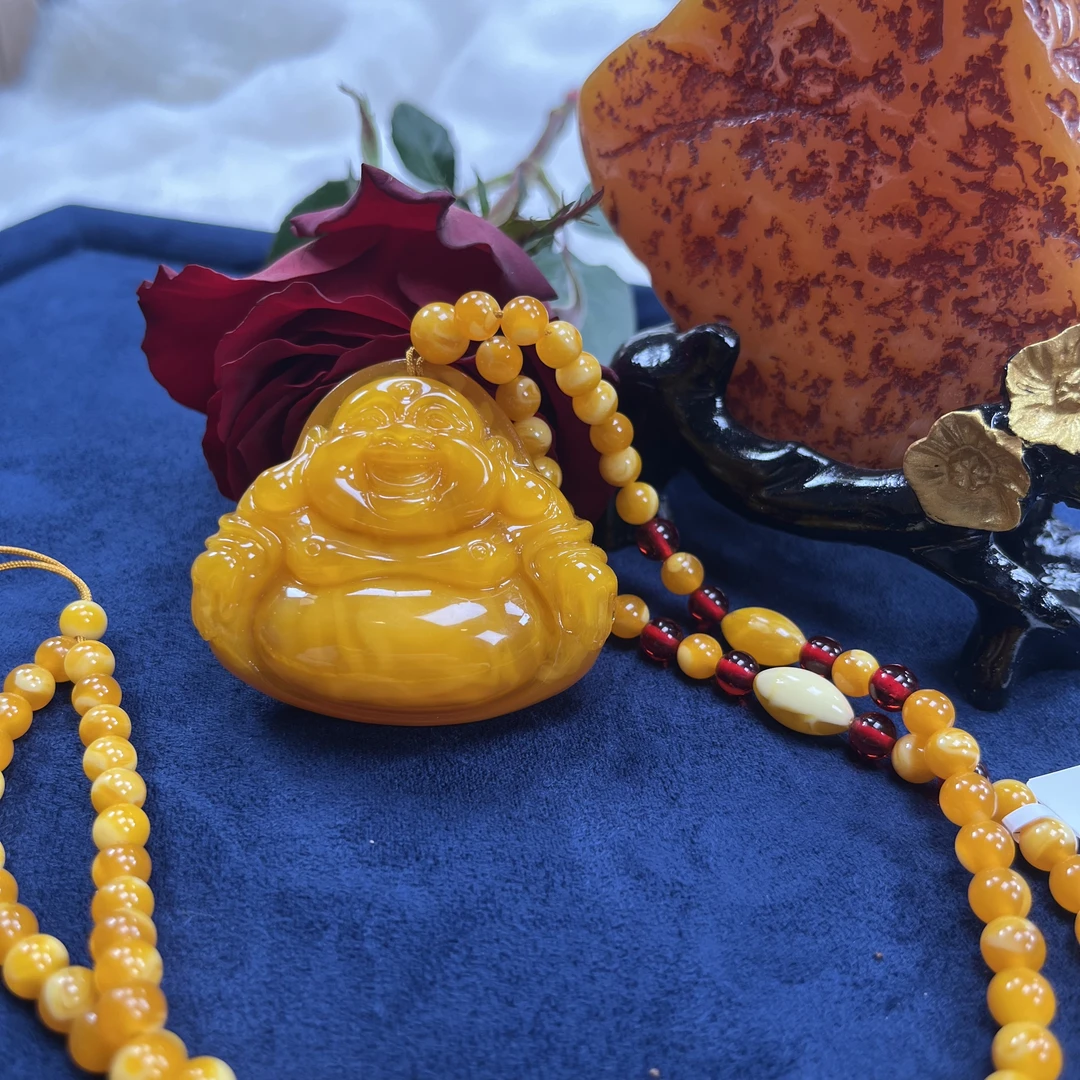 DFG6002波斯新蜜天然料佛公珠珠链吊坠项链