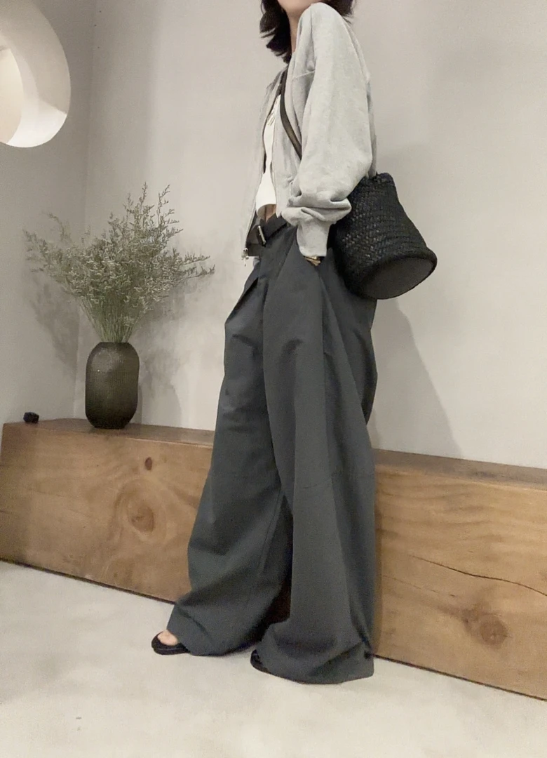 韩国夏新款宽松廓形洋气裤（NO退）