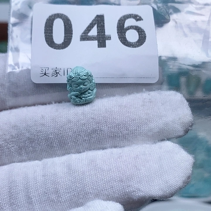 绿松石未镶嵌绿度母