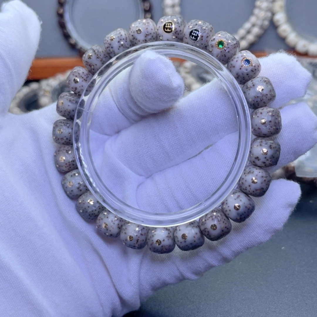 【闪购商品】星月菩提手串大眼睛龙鳞灰糯