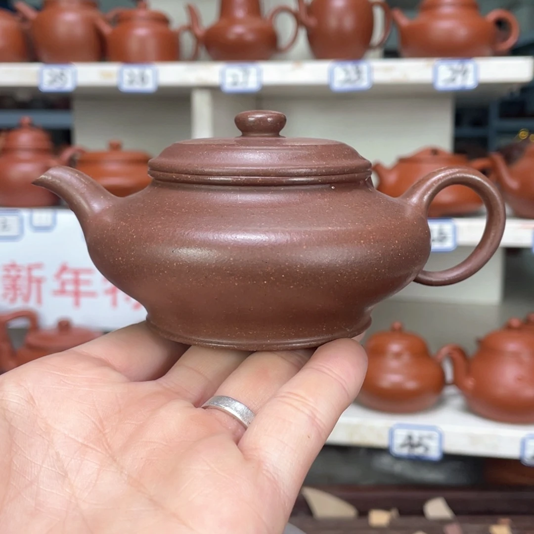 紫砂茶壶紫泥全手工170毫升